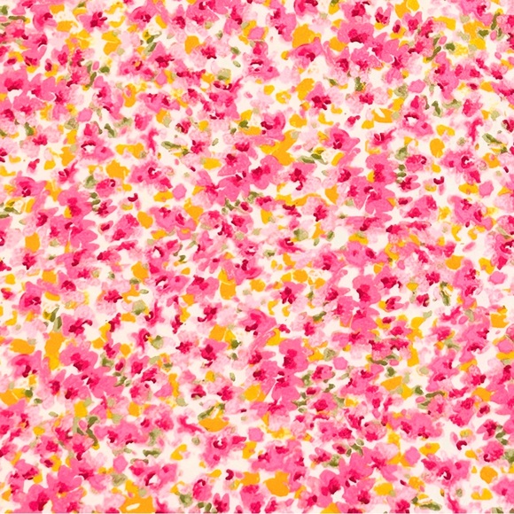 CECE Blouse Puff sleeves Pull over Square neck Floral Medium Like new - Picture 9 of 9